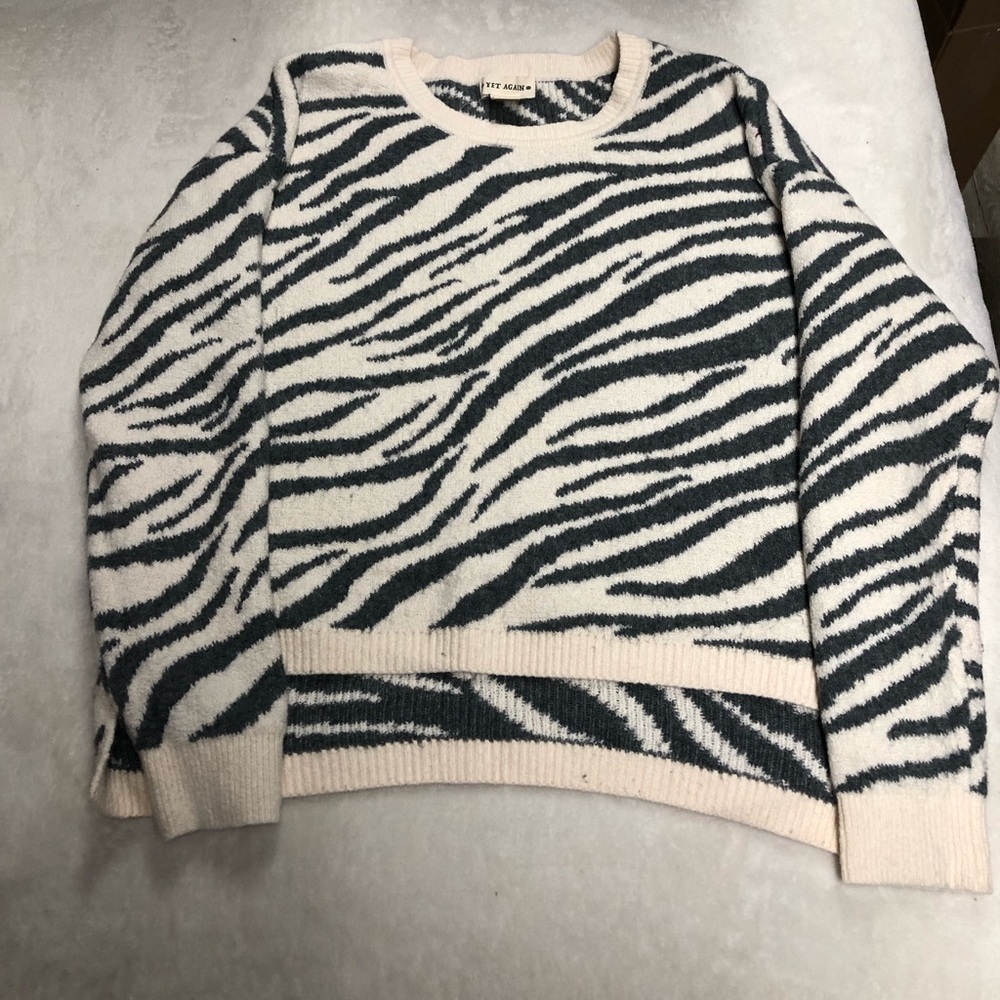 Women’s Yet Again Zebra Prints Sweater